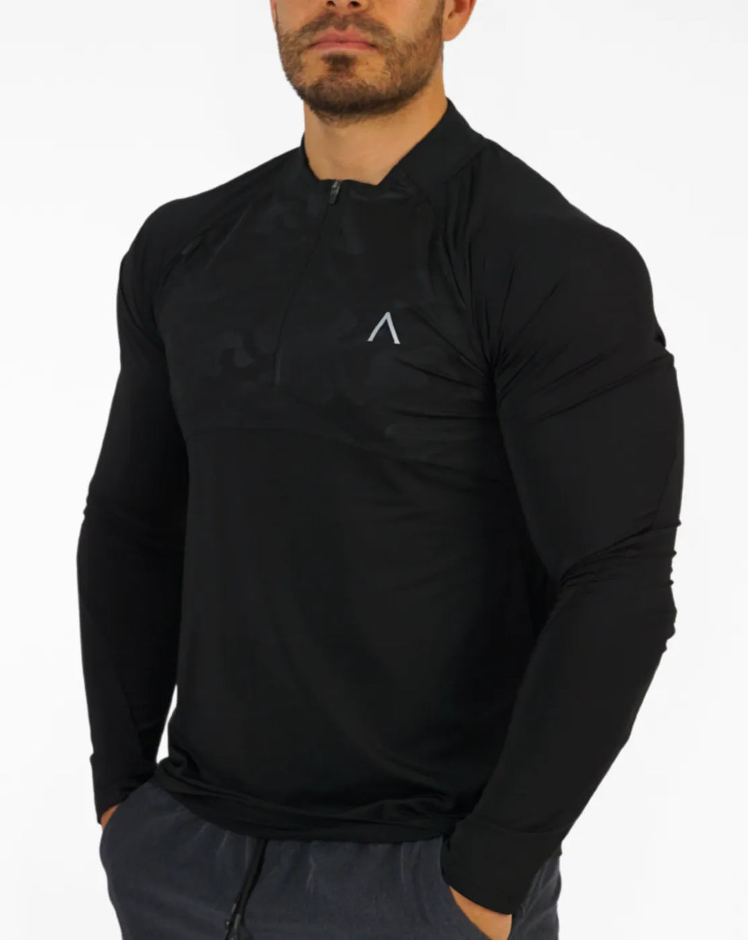 Polo de compresión manga larga hombre - Ropa deportiva hombre - Alphafit Peru