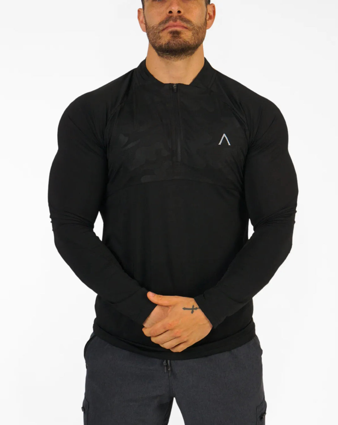 Polo de compresión manga larga hombre - Ropa deportiva hombre - Alphafit Peru