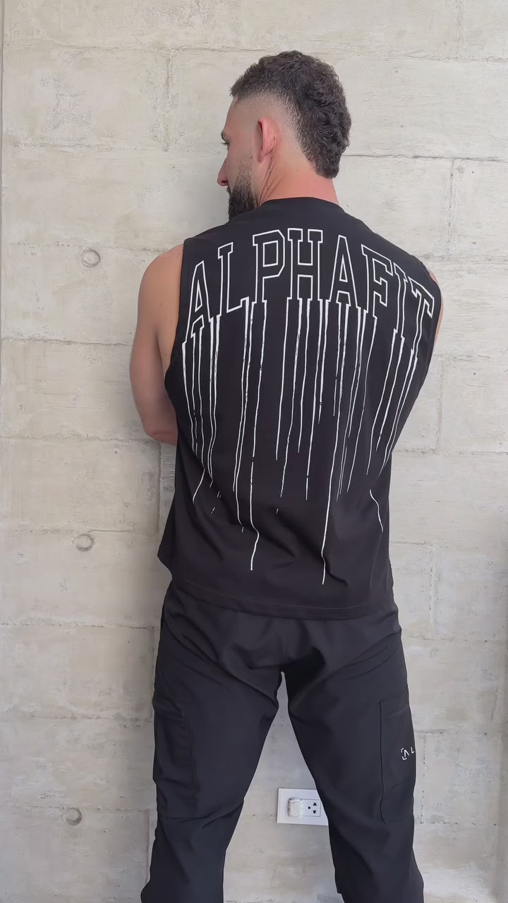 Muscle Tanks | Boxy | Alpha Negro